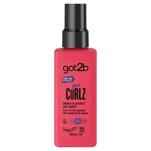 Got2b Got Curlz Define & Protect Curls Spray Protects Against Frizz Up 150ml - Picture 1 of 6