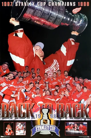 Detroit Red Wings STANLEY CUP CHAMPIONS CELEBRATION 1998 Vintage 23x35 POSTER Cover