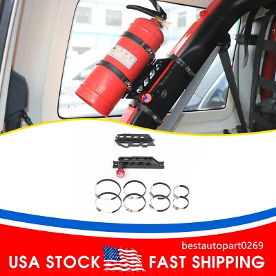 Fire Extinguisher Mount Bracket Black Exterior For Jeep Wrangler TJ JK JL 1997+ - Image 1 of 4