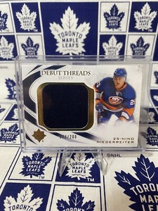 2010 Ultimate Collection Debut Threads Jersey /200 Nino Niederreiter Rookie RC