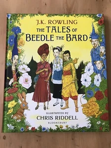 THE TALES OF BEEDLE THE BARD J K Rowling SIGNED Chris Riddell ILLUSTRATED 1st - Picture 1 of 19