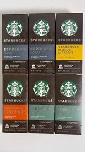 Starbucks Bundle Set 60 Capsules Variety Roast Coffee- Nespresso Original Line - Picture 1 of 11