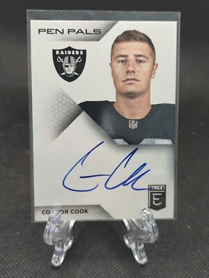 2016 Donruss Elite Pen Pals Connor Cook #PP-CO Rookie Auto RC - Image 1 of 2