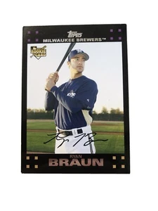 *RYAN BRAUN* Topps Ryan Braun rookie card, Mint, ungraded - Picture 1 of 3