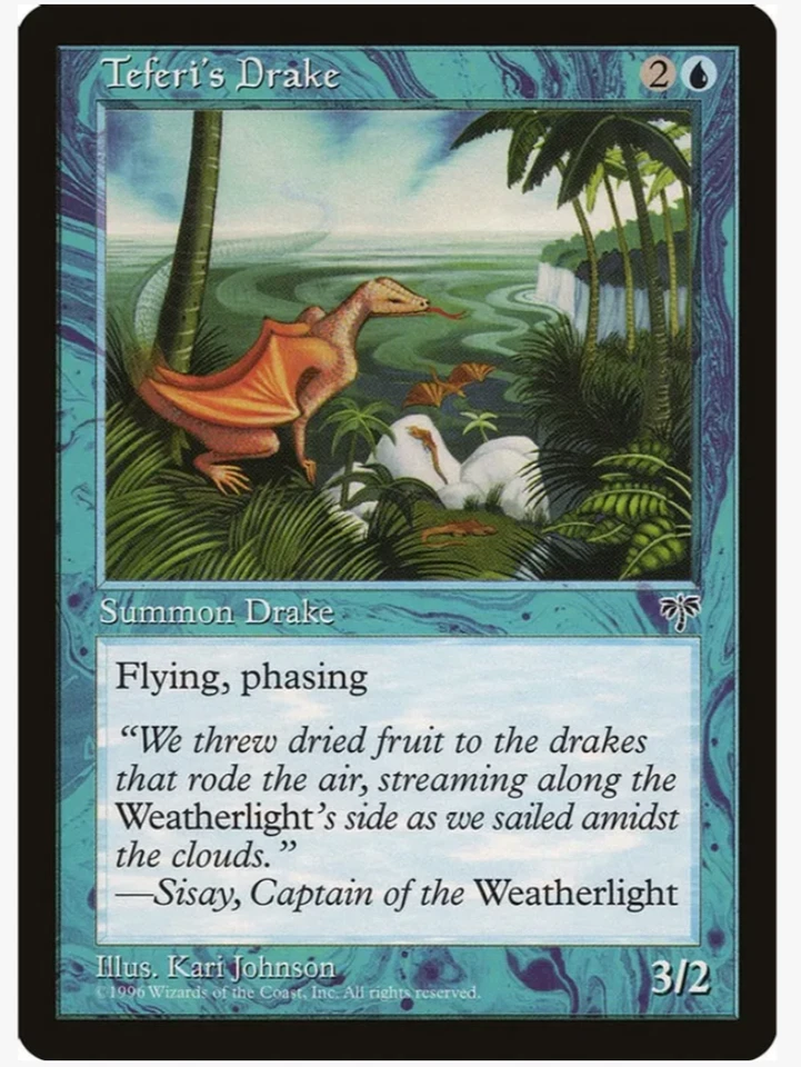 Teferi's Drake Vintage Magic the Gathering  (x4) PLAYSET MtG Mirage - Image 1 of 1