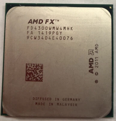 AMD FX 4300 CPU 3.8 GHz FD4300WMW4MHK Socket AM3+ Processor - Image 1 of 2