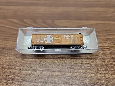 NEW Vtg Model Power N Scale #3438 Santa Fe ATSF #16471 41' Steel Box Car ~ NOS - Image 1 of 4