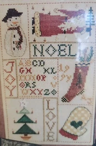 PARCHES de punto de cruz contados elegancia casera de NAVIDAD II puramente samplers - Imagen 1 de 2