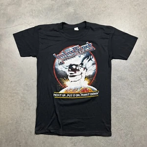 Vintage Tee Swing Judas Priest Ram It Down Tour Shirt Mens XL Black Preowned - Picture 1 of 5