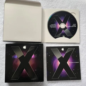 Apple Mac OS X Leopard Version 10.5.1 Install DVD Disk with Manual MB427Z/A - Picture 1 of 3