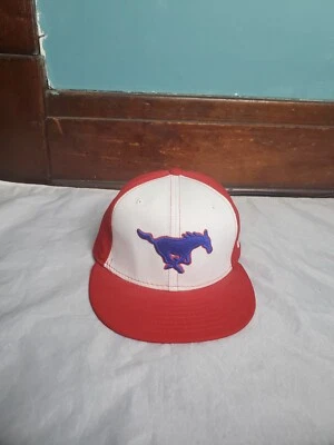 New Era 59Fifty Southern Methodist University Mustangs Baseball Hat SMU 6 7/8 - Image 1 of 4