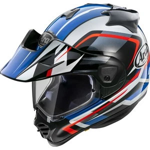 Motorrad Helm Arai XL Tour-X5 Discovery - Enduro mit Visier weiß-rot-blau - Bild 1 von 3