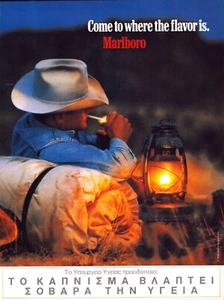 Marlboro Cigarettes Cowboy Come To The Flavor ¡Anuncio impreso original vintage 1999!! - Imagen 1 de 1