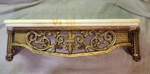 Wall Shelf Syroco Homco Decor Rococo Hollywood Regency MCM Ornate scrolls 22” - Picture 1 of 11