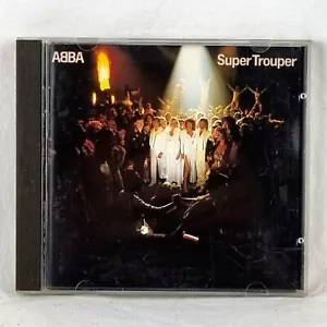 ABBA Super Trouper CD 1st Press Orange Red Face Polydor 800 023-2 West German - Picture 1 of 8