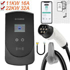 Wallbox 11KW 22KW Typ 2 16A 32A 3-phasig 5m Kabel App Ladestation Home E Charger
