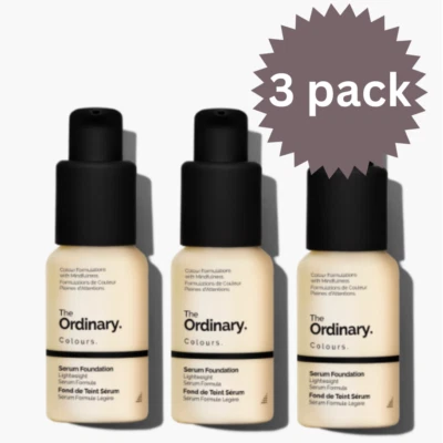 The Ordinary Serum Foundation 1,1P LSF15 30ml - 3er-Pack brandneu. Limitierter Lagerbestand