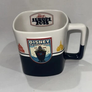 Disney Cruise Line Magic Europe 2018 Square Coffee Mug - Picture 1 of 10