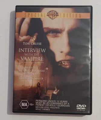 Interview With The Vampire DVD VGC Region 4 Tom Cruise Brad Pitt Free Postage - image 1 of 4