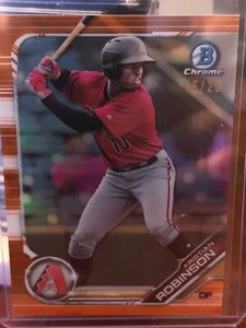 2019 Bowman Chrome Kristian Robinson Orange Refractor /25 BCP-165 - Picture 1 of 3