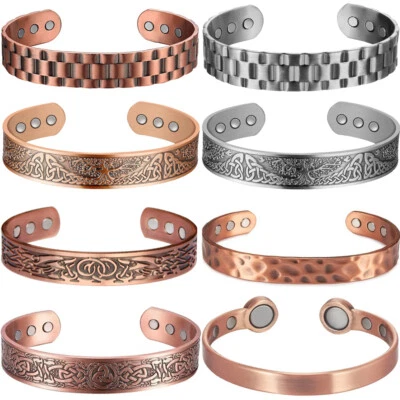 Mens ProstaPower Magnetic Pure Copper Wristband, Magnetic Copper Prostate Band - Image 1 of 4