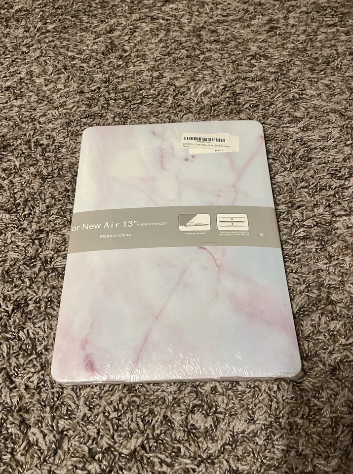 Capa rígida de mármore rosa e capa de teclado para New Air 13" A1932/A2179/A2337 - Imagem 1 de 4