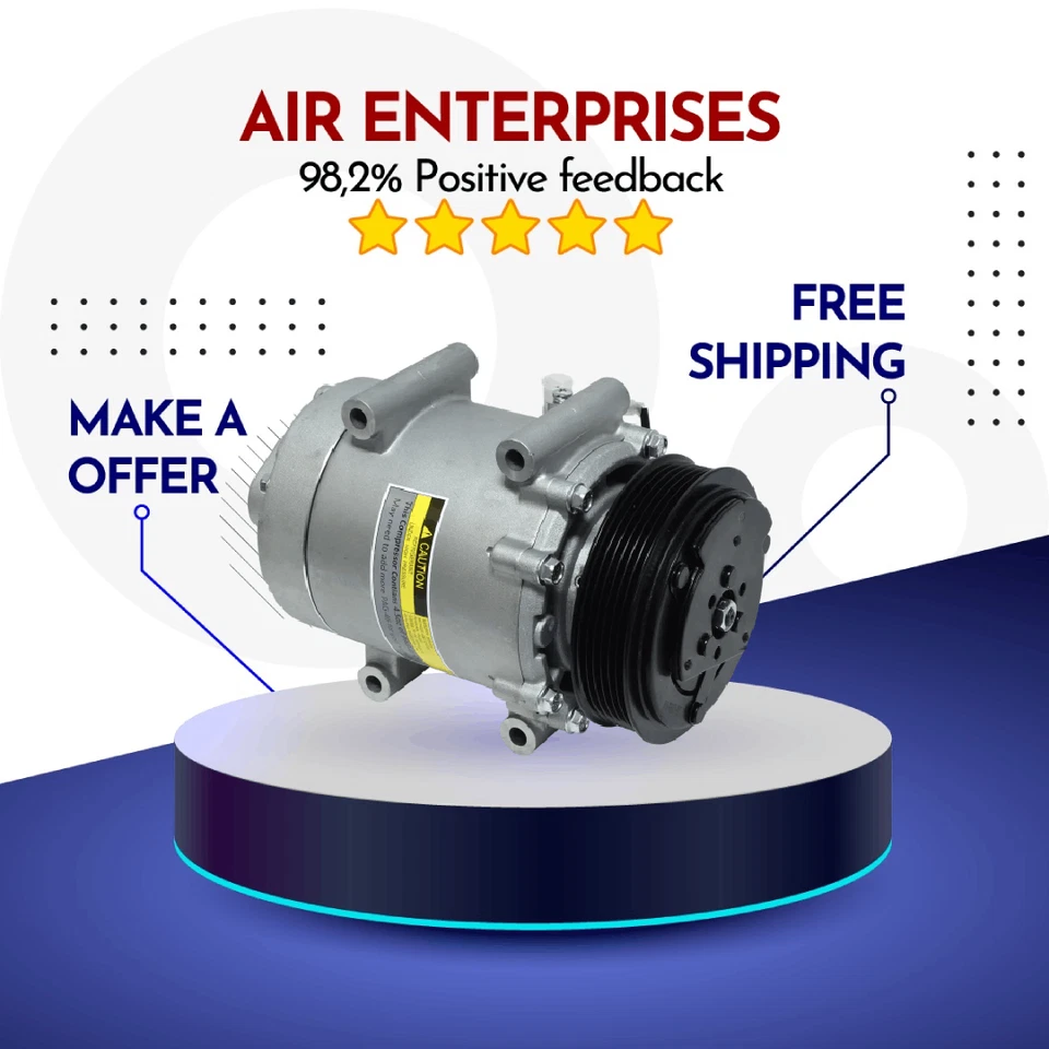 Compressor A/C Fit Volvo S60 2001-2009, Volvo S80 1999-2004 - Image 1 of 1