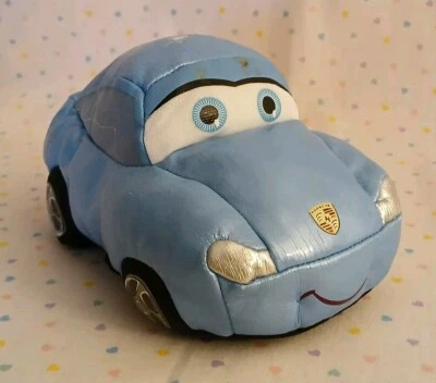 Mattel 2005 Cars Sally Carrera Blue Porsche Stuffed Plush 6" Disney Pixar READ - Image 1 of 4