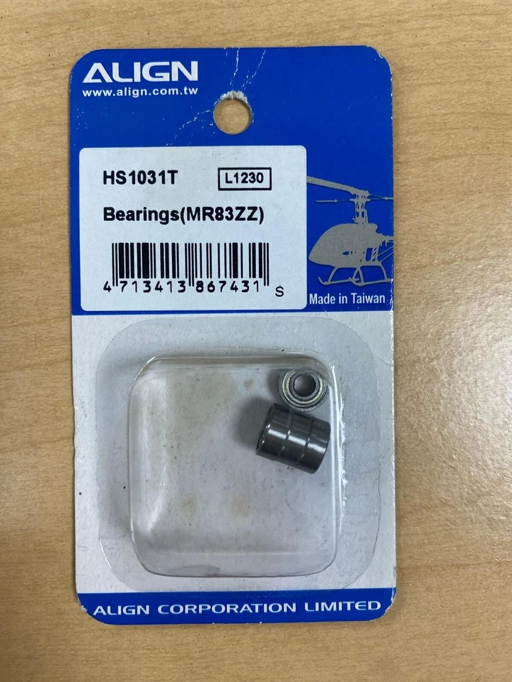 Align Trex 450 MR83ZZ Bearings (4pcs) HS1031T - Image 1 of 1