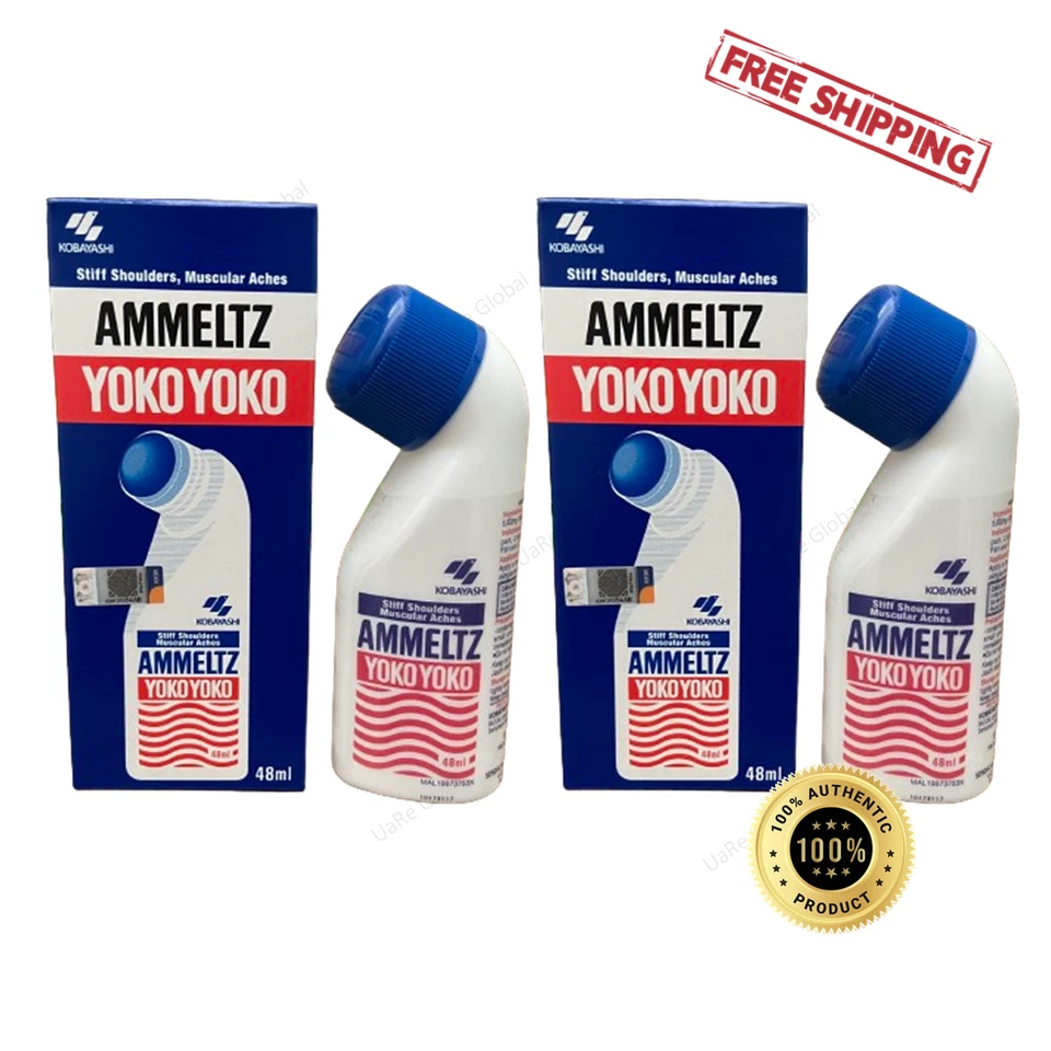 2X Japón Ammeltz Yoko Yoko para alivio del dolor dolores musculares de hombro rígido 48 ml Foto 1 de 4