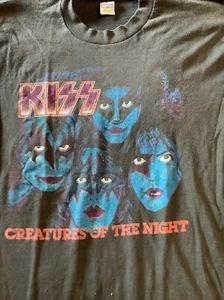 KISS - Creatures of the Night T-Shirt, Adult XL - Vintage Single Stitch - Picture 1 of 11