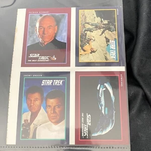 Star Trek Impel 1991 The Next Generation Trading Cards Uncut Promo Sheet Diamond - Picture 1 of 2