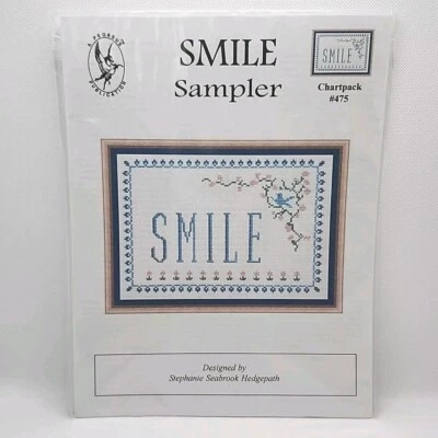 A Pegasus Publication Smile Sampler Counted Cross Pattern Chart Chartpack #475 - Image 1 of 4