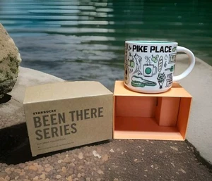 Taza coleccionable nueva en caja Starbucks Pike Place serie Seattle Been There 14 oz. - Imagen 1 de 8