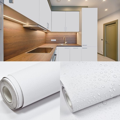 White Matte Contact Paper Peel & Stick 15.7'x78.7' – Removable, Waterproof