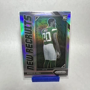 2022 NFL Prizm Breece Hall New Recruits Silver Prizm RC Rookie NR-10 Jets - Picture 1 of 2
