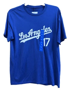 T-shirt Majestic Los Angeles Dodgers Shohei Ohtani taglia L blu - Foto 1 di 6