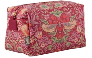 William Morris at Home Strawberry Thief Medium Kulturtasche rot - Bild 1 von 5