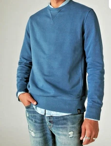 Lucky Brand Cloud weiches Fleece Sweatshirt mit Rundhalsausschnitt Large neu mit Etikett 100 % Baumwolle - Bild 1 von 9