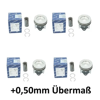 4x Kolben +0,50mm Übermaß für VW 2.0 BiTDI 240 Ps Kolbenschmidt 41861620 CUA - Bild 1 von 4