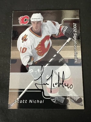 2001-02 Be a Player Signature Series On Card Auto Scott Nichol #209 Flames🔥🏒 - Image 1 of 2