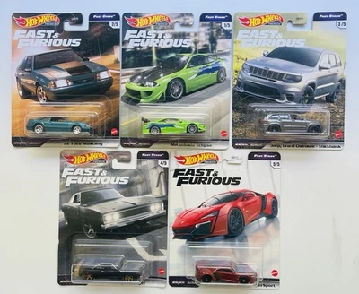 Hot Wheels 2021 Premium Fast & Furious FAST STARS Full Set OF 5 - image 1 of 4