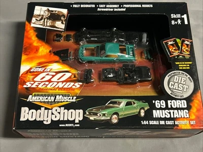 American Muscle Gone In 60 Seconds Body Shop 1969 Ford Mustang Activity Set 1:64 - Image 1 of 4