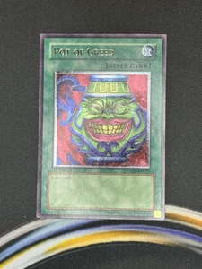 Yu-Gi-Oh! Pot of Greed 1st Edition Ultimate Rare DPKB-EN029 - Picture 1 of 2