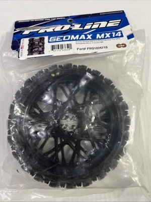 Pro-Line Racing Dunlop Geomax MX14 V2 Bead CR4 Rear Tire MTD Bullyspoke Black - Image 1 of 2