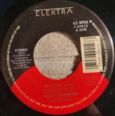 Tracy Chapman "Fast Car / For You"  strong VG+ Foto 1 de 3