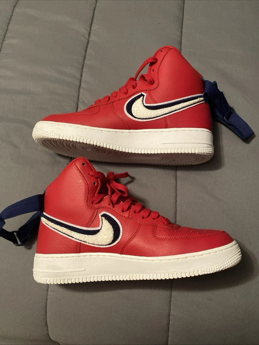 Nike Air Force 1 07 High White Varsity Red for Sale - Authenticity