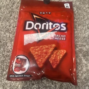 SWAG BOXER Brief DORITOS NACHO CHEESE (Men’s XL) NEW IN RED CHIP SNACK BAG - Picture 1 of 2