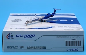 JC Wings 1:400 Bombardier CRJ-1000 [House Color] Diecast Aircraft Model C-FNXG - Picture 1 of 12