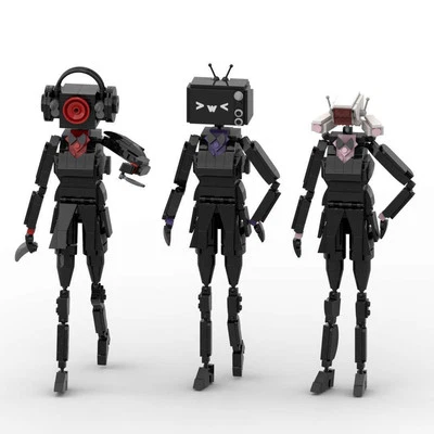 New Skibidi Toilet Women's TV Man Surveillance Man Sound Man Building Blocks Mod - Image 1 of 4